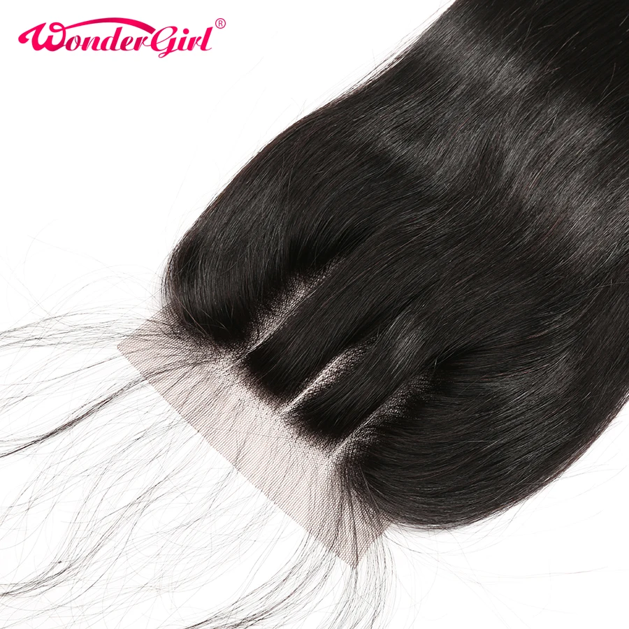 Бразильские прямые 5x5 Кружева Закрытие Remy человеческие волосы закрытие