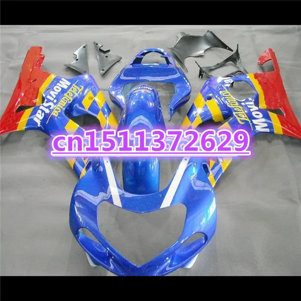 

HOT!! Fairing kit for A GSXR1000 GSX-R1000 GSXR 1000 K2 00 01 02 2000 2001 2002 YELLOW red blue Racing Fairings set-Dor