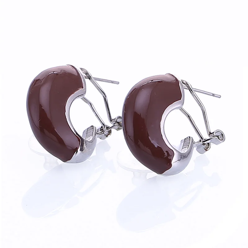 E1022 Coffee Sehuoran Oorbellen, Модные Ювелирные серьги-гвоздики для женщин, трендовые масляные серьги, богемные серьги из цинкового сплава, массивные серьги - Окраска металла: E1022 Coffee