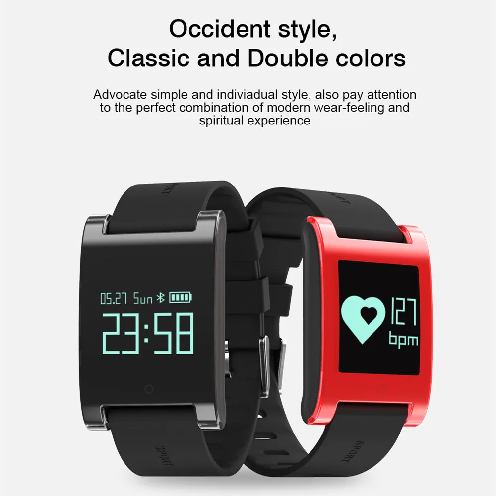 SIOYI Фитнес-Трекер DM68 OLED Умный Браслет Smartband Bluetooth Спорт Часы Heart Rate Monitor Калорий