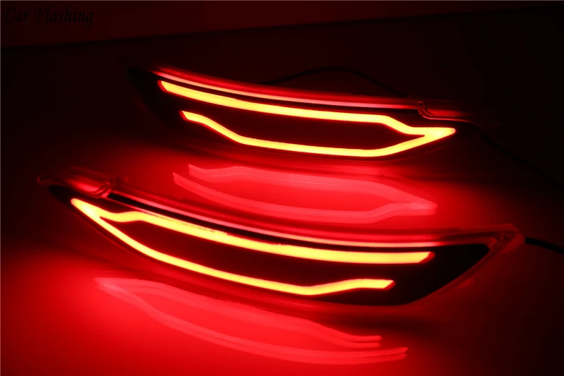 2 шт. для hyundai tucson 2015 2016 2017 2018 2019 2020 автомобильный Светодиодный отражатель задний