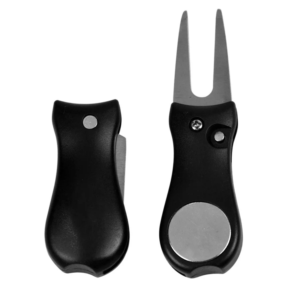 Golf Club Ball Fork Putting Divot Stainless Steel Pitch Tool Lawn Portable Accessory C55K Sale | Спорт и развлечения