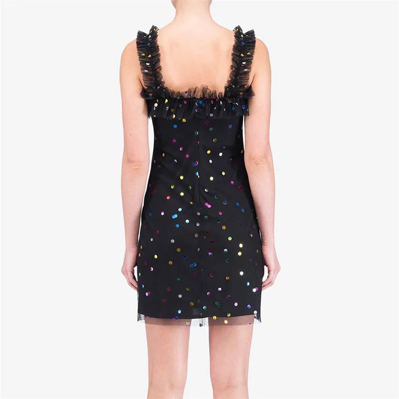

2019 Women Summer Dress Sequined Casual Elegant Party Night Dresses Sexy & Club Mini Dress