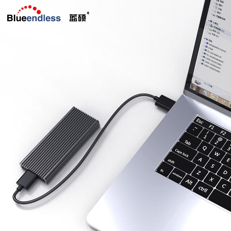 Портативный SSD алюминиевый корпус Поддержка PCIe NVME/NGFF чехол M.2 M ключ/B & ключ Тип C 3 1