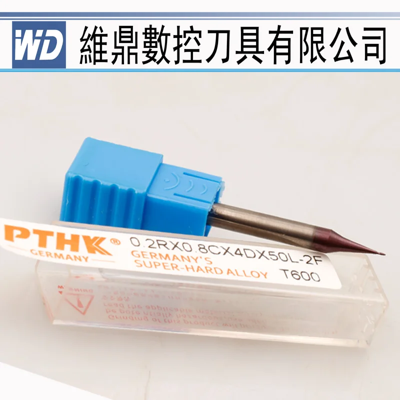 

2pcs of radius =0.3mm ultra small diameter HRC60 Solid Tungsten Carbide small Micro Diameter End Mill for CNC machine