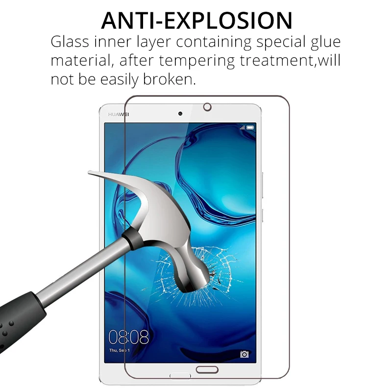 Aiyoo закаленное Стекло Экран протектор для huawei MediaPad M5 Lite 10 M3 8,0 M6 10,8 M6 8,4 T5 10 T3 9,6 планшет Стекло пленка