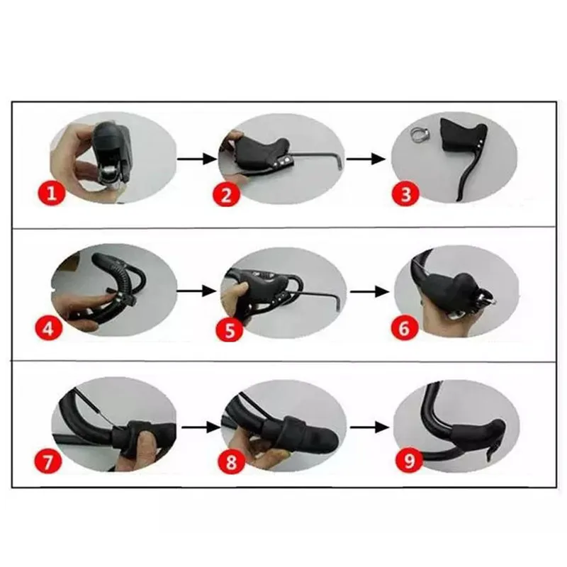 1 пара, высокое качество, для шоссейного велосипеда, фиксированный рычаг передач, алюминиевая велосипедная Тормозная ручка, 22,2-23,8 мм, рычаги, велосипедные детали