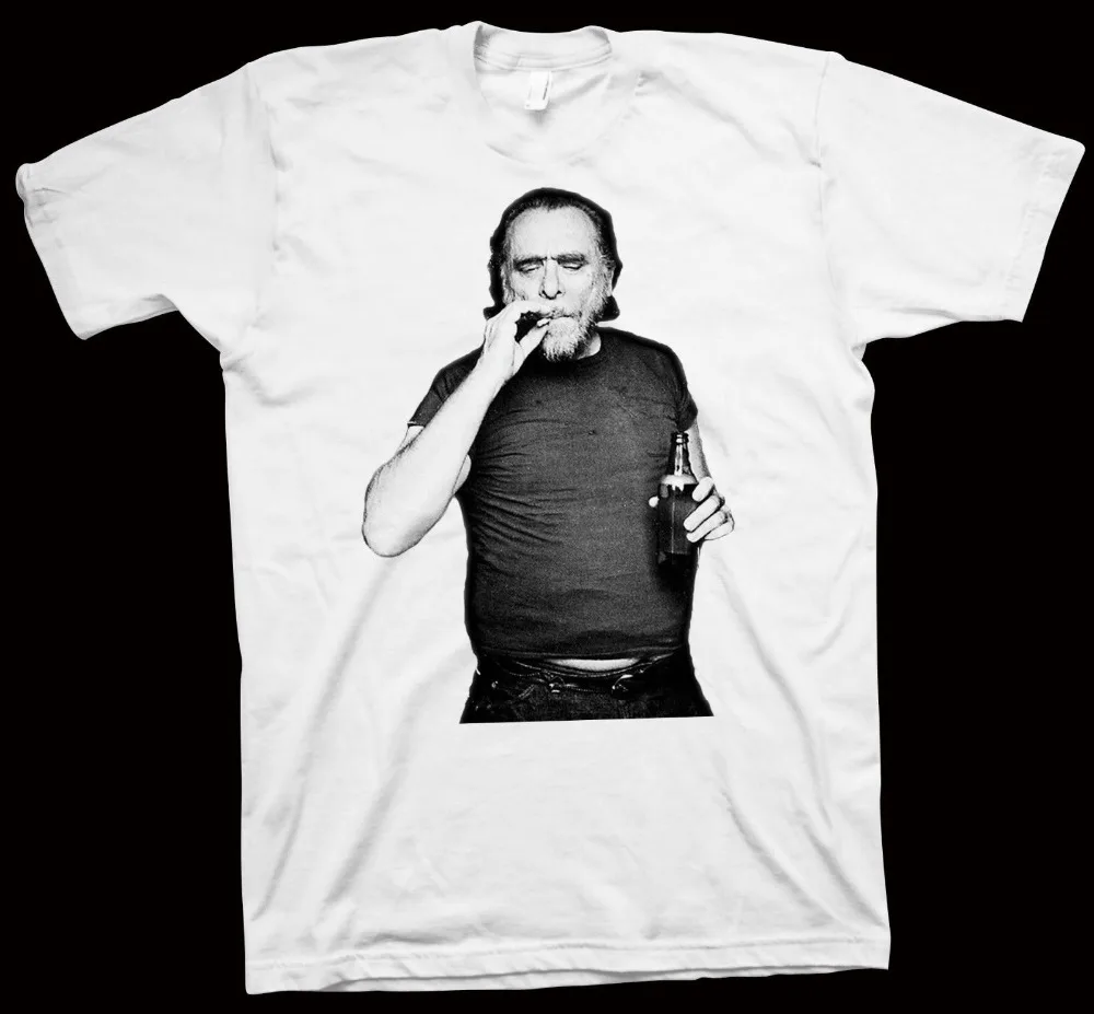Bukowski футболка Новинка автор писатель поэзия поэт философия 2019 Мужская модная