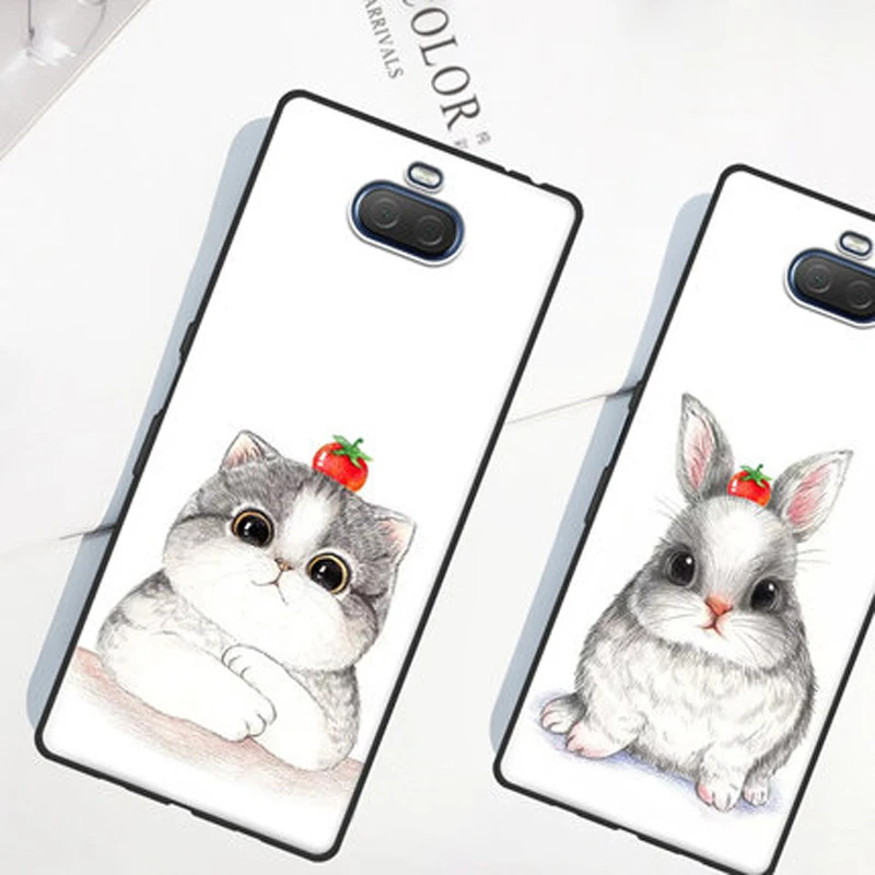 Силиконовый чехол для Sony Xperia 10 Plus sony10plus в стиле ретро с изображением камеры