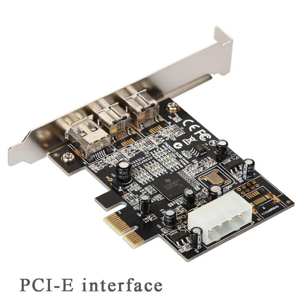 PCI-E to IEEE 1394B HD Video Capture Card 6-Pin 9-Pin FireWire 800 Controller for Digital Camera DV Camcorders Scanners | Компьютеры и