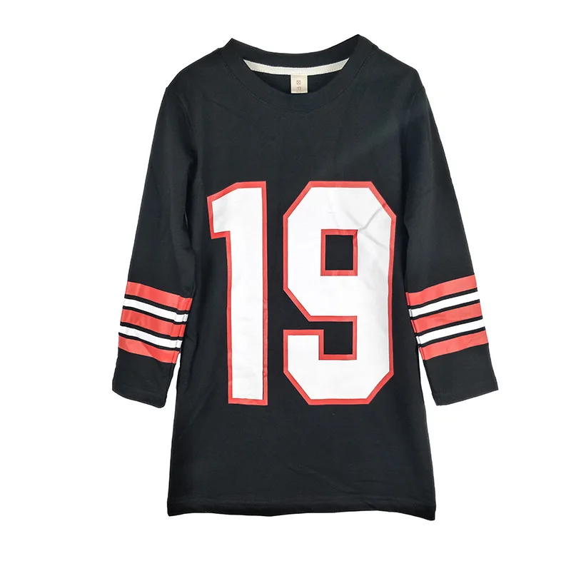 Детские платья для девочек осень 2018 платье-футболка хлопковые