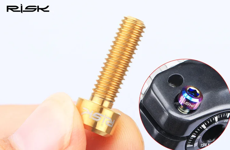 Риска titanium M6 * 20 мм mtb carnk болты для Shimano Deore XT диаметра окружности болтов (болты 2