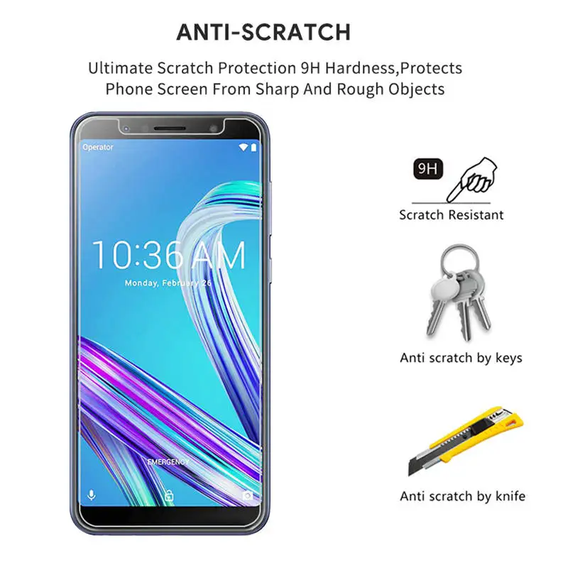 Закаленное стекло ASUS Zenfone Max Pro M1 ZB602KL защитная пленка для экрана ZB 602KL X00TD