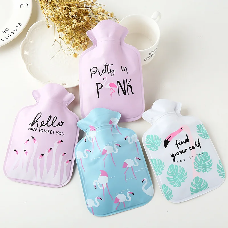 Мультяшная мини-бутылка для горячей воды креативный ПВХ милый кролик прозрачный