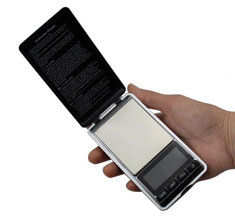 MINI Электронные весы для ювелирных изделий с ЖК-дисплеем, точность до 0,01 г, портативные, вес до 500 г, золотистые.