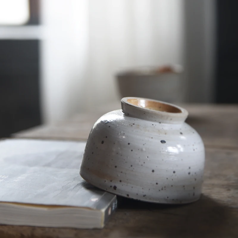Рисовая чаша ручной работы в японском стиле керамическая посуда винтажный