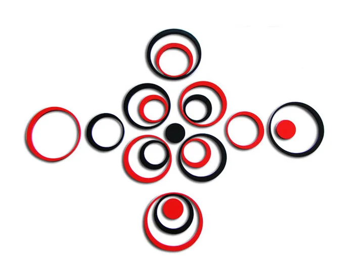 Новый Набор стикеров для украшения дома 3D съемные наклейки стен телевизора