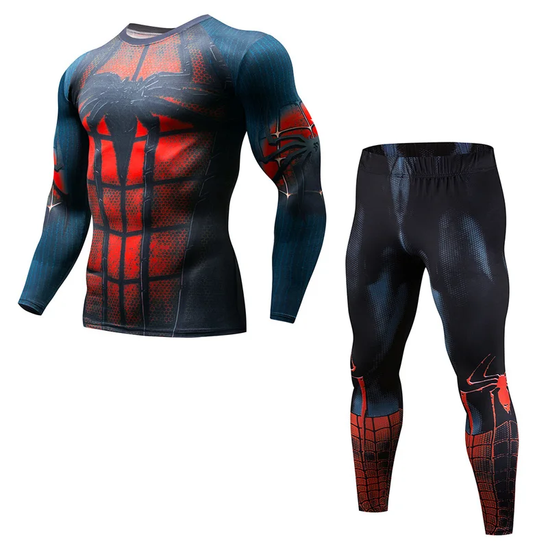 MMA rashguard Herren fitness Multifunktion футболка Anzug 3D Druck Herrenhose schnell trocknendes Rashgard T Shir|Беговые