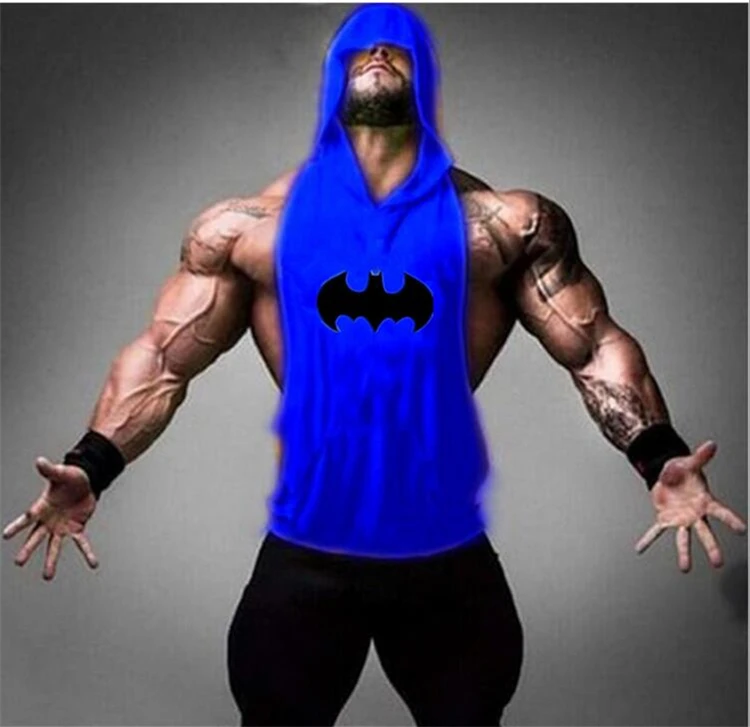 Musculation Спортивная майка для мужчин спортивный жилет с капюшоном Фитнес Лето без