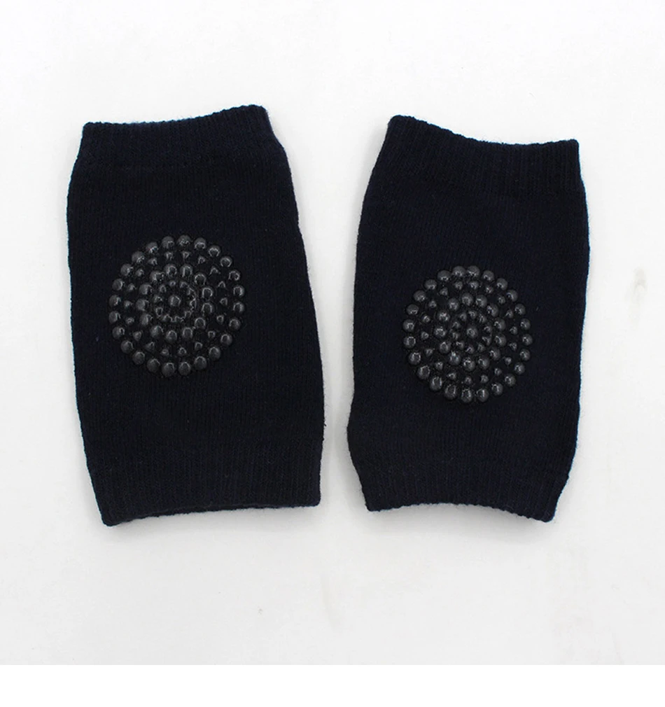 Rodilleras antideslizantes de algod&oacute;n para beb&eacute;, calentadores de seguridad para gatear, Protector para rodillas-4