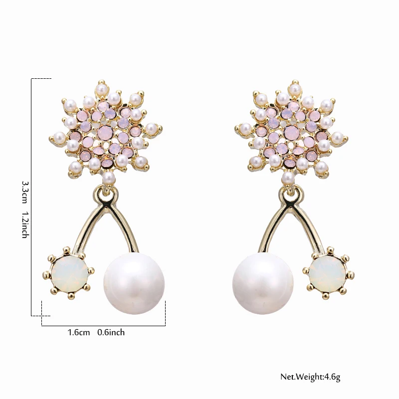YMYW изысканный элегантный серьги из искусственного жемчуга романтический