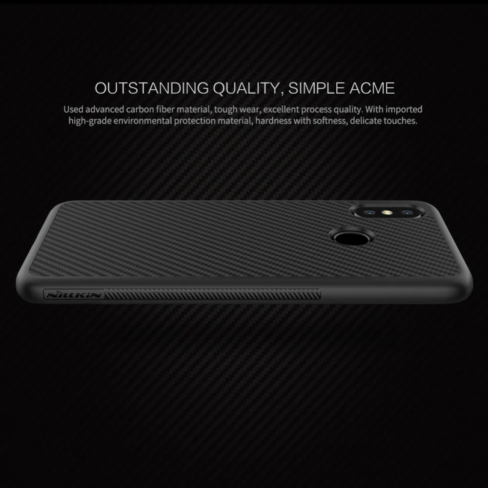 Одежда высшего качества Роскошные углеродного волокна чехол для Xiaomi mi 8
