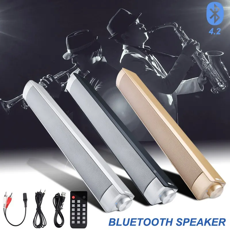 VTIN беспроводной Bluetooth динамик 4,2 Саундбар пульт дистанционного управления TF карта тв сотовый телефон планшет объемная звуковая система ТВ динамик золотой