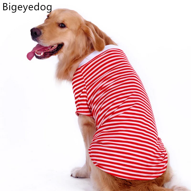 Bigeyedog жилет для больших собак летняя футболка одежда золотистый ретривер