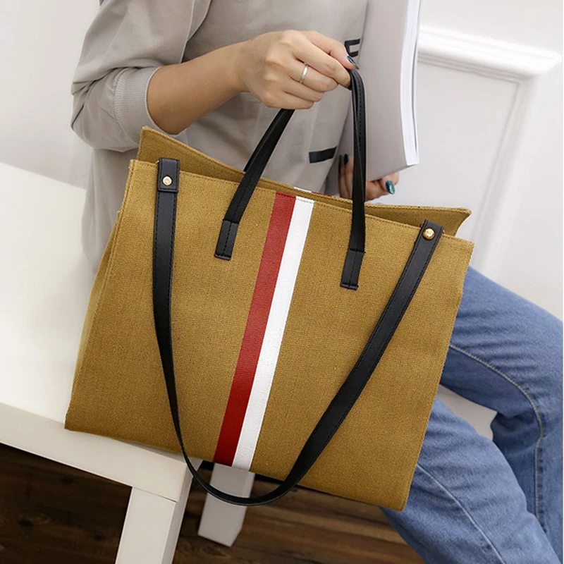 Холст Женщины Повседневная Tote Дизайнер Большие Сумки Мешок Моды сумки Новые