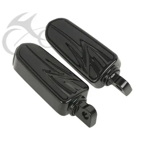 

Motorcycle High Way Foot peg Footrests For Harley Street Road Glide Dyna black chrome