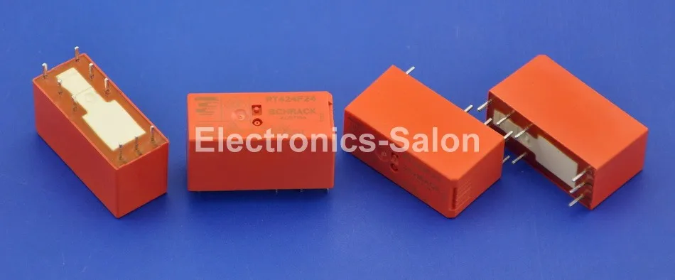 

TYCO RT424F24 Bistable 2 coils latching DPDT Industrial 8A Power Relay,DC24V