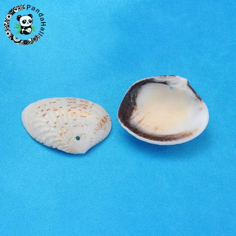 

Natural Shell Beads, about 21~29mm long, 30~35mm wide, 6~9mm thick, hole: 1.5mm, about 120pcs/500g