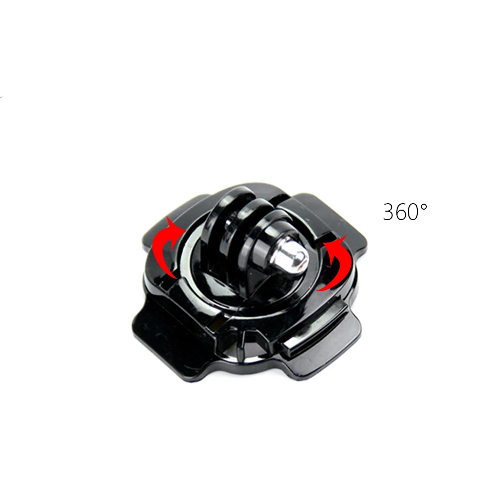 SnowHu Крепление на шлем с поворотом на 360 градусов+ наклейка на 3M для go pro Hero 8 7 6 5 4 для xiaoYI Sjcam EKEN камеры acessorios GP92