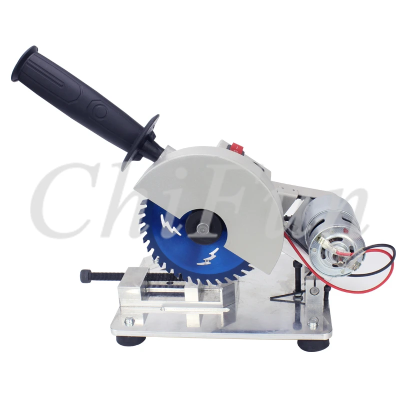 DC12-24V многофункциональная режущая машина бытовой мини настольный мотор деревообрабатывающий камень сталь пластик 45 градусов электрическая пила