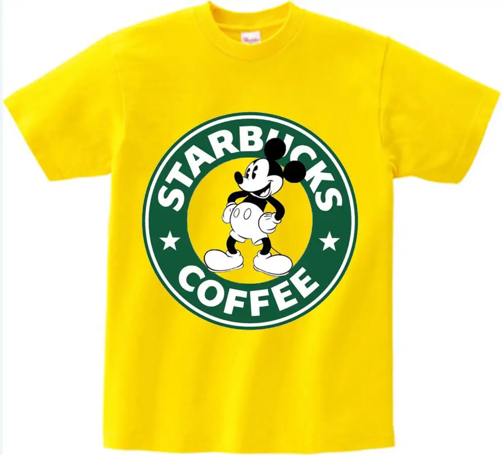 yellow childreTshirt Детская футболка с героями мультфильмов детская с коротким рукавом Футболка с принтом Микки Мауса летняя футболка с Микки Маусом для мальчиков и девочек милая детская футболка, camiseta - Цвет: yellow childreTshirt