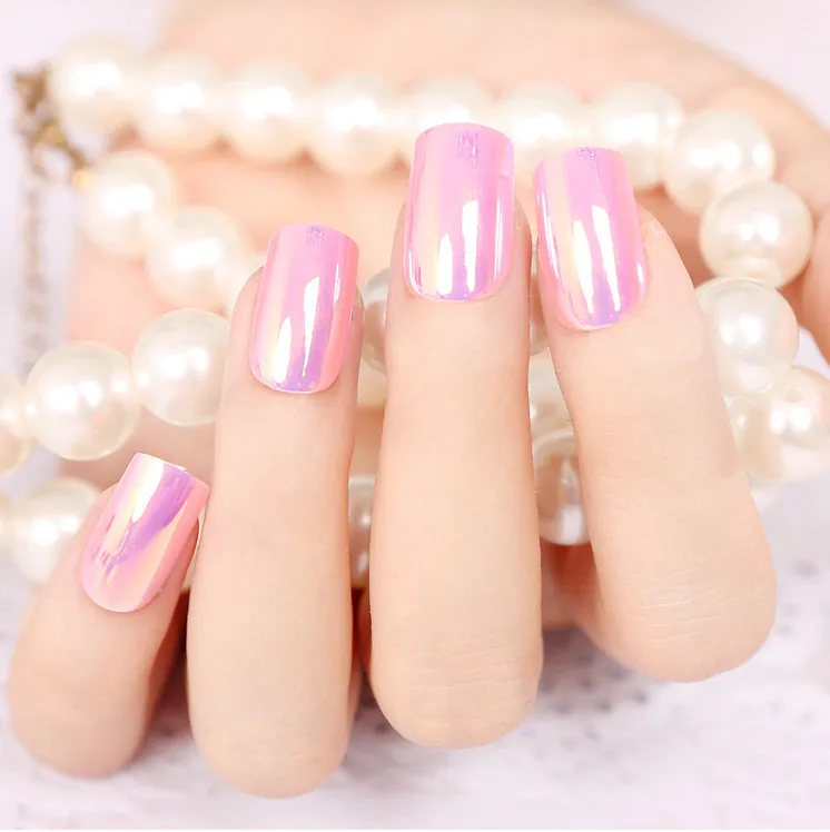 24 шт. накладные ногти с зеркальной акриловой поверхностью|false nails long|false nailsnails long |