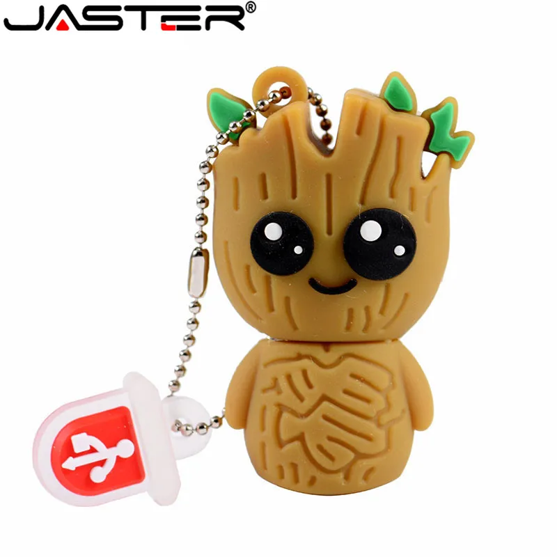 Red Jaster Lovely Мультфильм Грут флэш-накопитель usb милый супер heros карта памяти, Флеш накопитель 4 ГБ 8g 16 ГБ 32 ГБ 64 Гб креативный pendrive - Цвет: Red