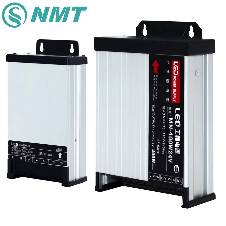 DC12V / DC24V светодиодный Питание на открытом воздухе непромокаемые 60W 100W 200W 250W 400W