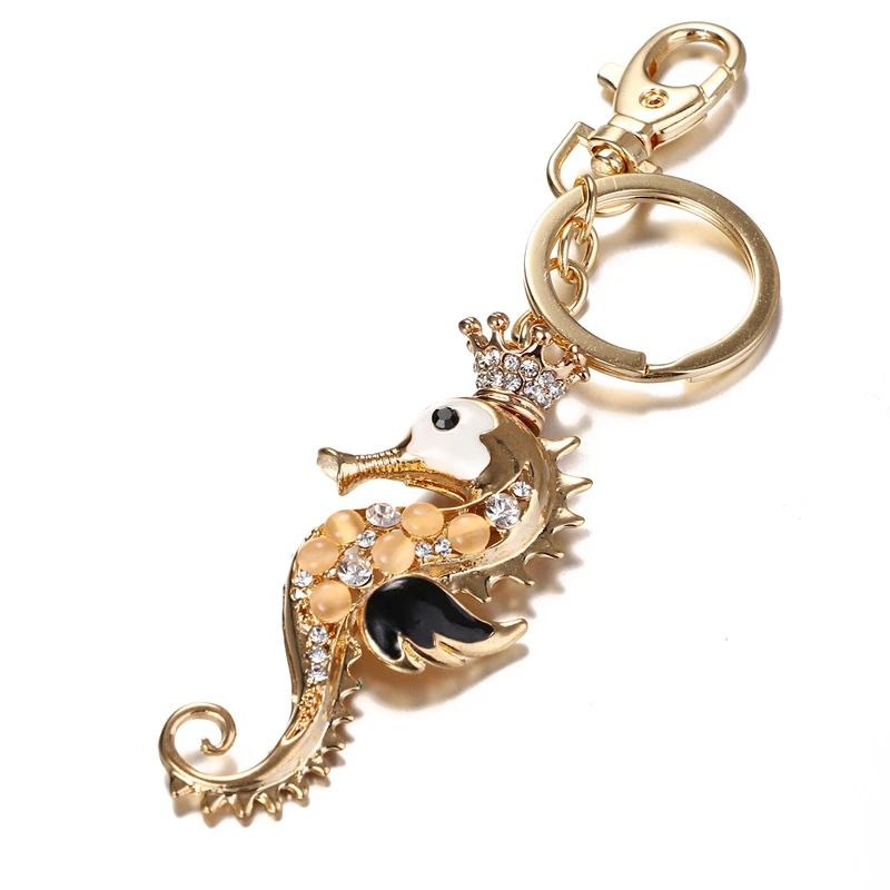 2017 NoEnName_Null Новая модная благородная Корона Гиппокамп брелок кошелек и сумка