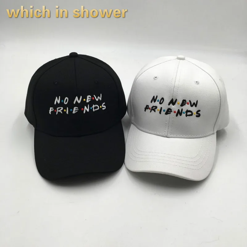 Нет новых друзей шляпа для мужчин хлопок Письмо шапка с вышивкой Snapback спортивная