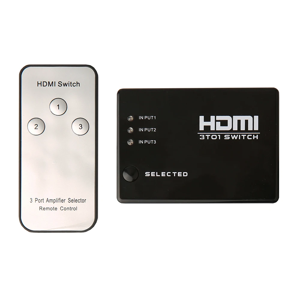 Горячая Распродажа 3x1 5x1 3-5-порт 1080P видео HDMI коммутатор с ИК-пультом дистанционного управления для HDTV PS3 DVD Sup порт s 3D