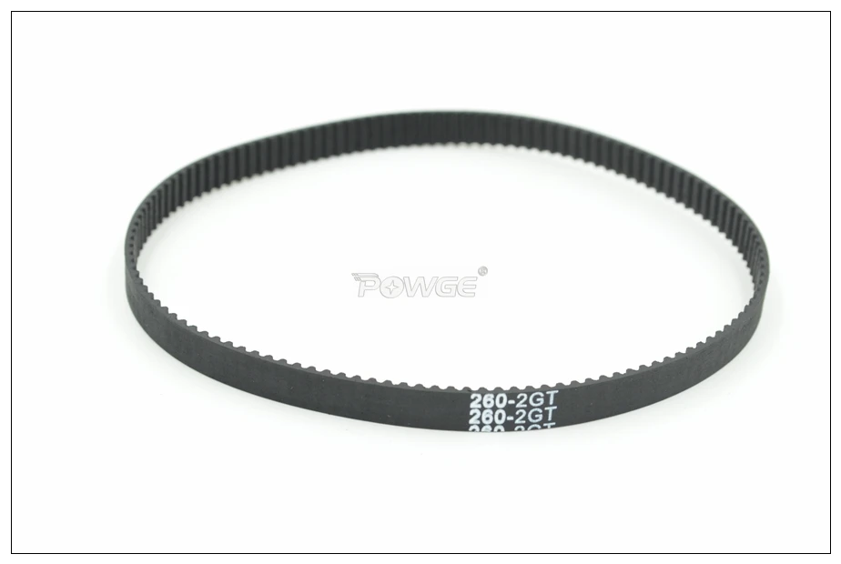 POWGE 260/264/268/274/280 2GT зубчатый ремень W = 3/6/9/15 мм зубов 130/132/134/137/140 GT2 замкнутому циклу синхронного ремня 280-2GT