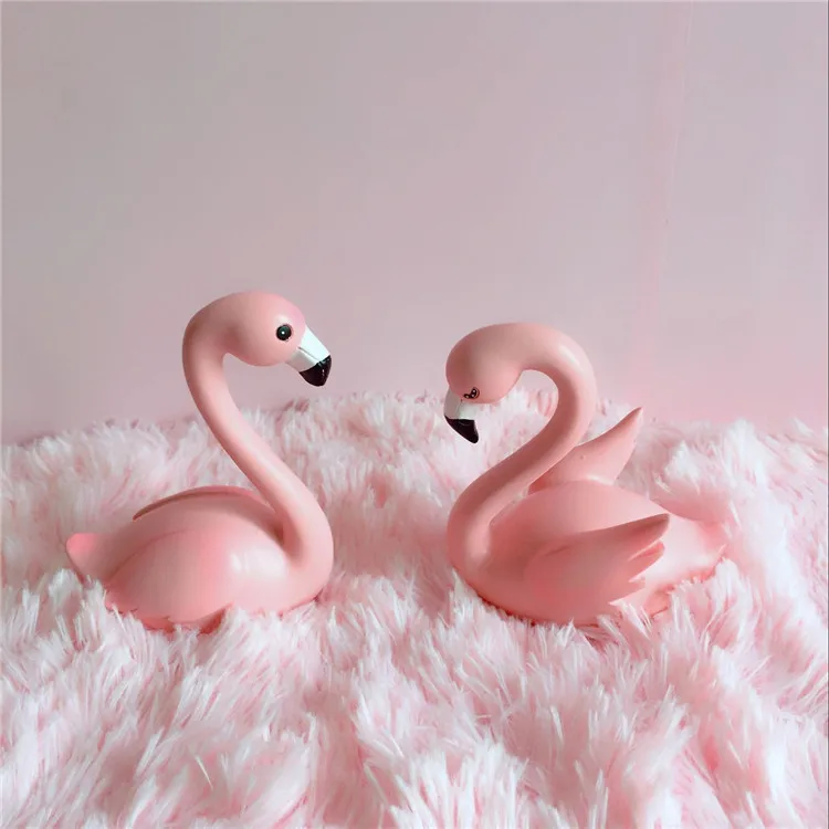 Розовая птица украшение для домашней комнаты Ins фото фон Розовый Туалетный