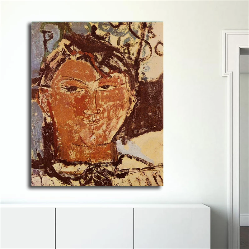

Portrait Of Pablos Picassos Amedeo Modiglianies Art Canvas Poster Painting Wall Picture Print Home Bedroom Decoration Framework