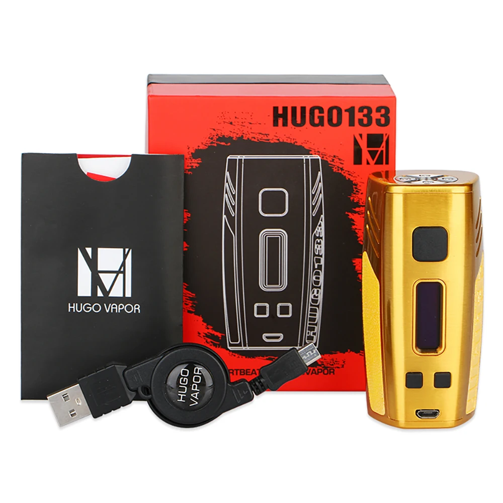 Оригинальный бокс-мод Hugo Vapor HUGO133 200 Вт HUGO 133 TPC мод 193 tc без батарей электронная