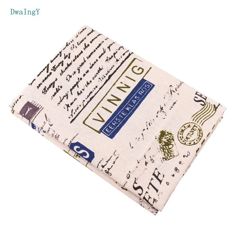 

DwaIngY Printed Cotton Linen Fabric For Sewing Quiltin DIY Sofa Table Cloth Furniture Cover Tissue Cushion Material Half Meter