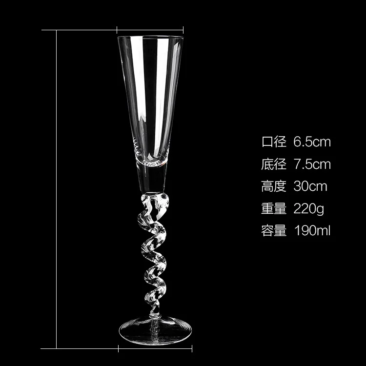 401-500ml Glass wine crystal cocktail glass Spring thread goblet originality home set | Дом и сад