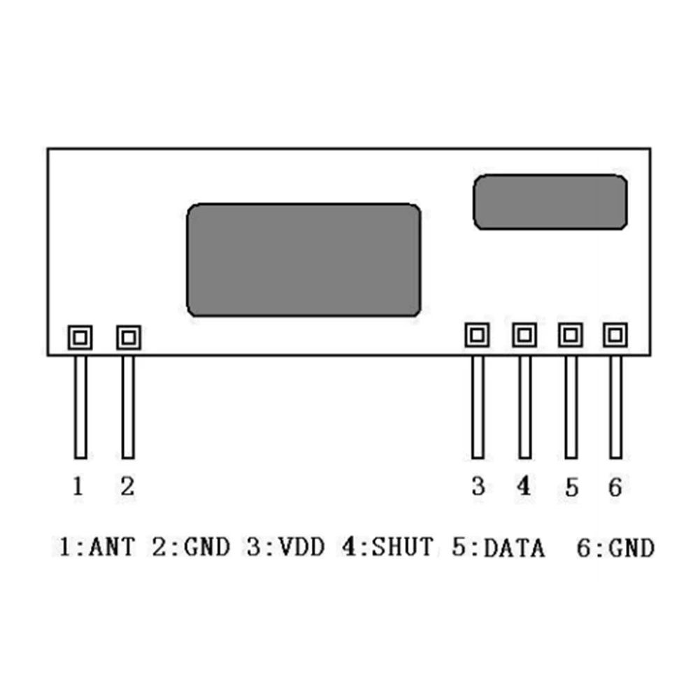 Беспроводной модуль приемника RF Многоцелевой Прочный использовать красочные высокой чувствительности
