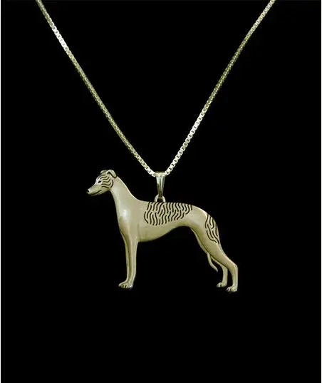 Новейшая мода ручной работы Whippet стоящая Подвеска женская цепочка ожерелье