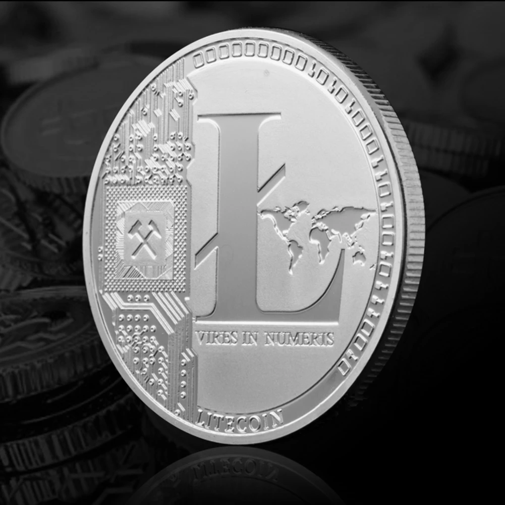 Посеребренные ltc Litecoin Реплика Книги по искусству коллекция подарок-валюты